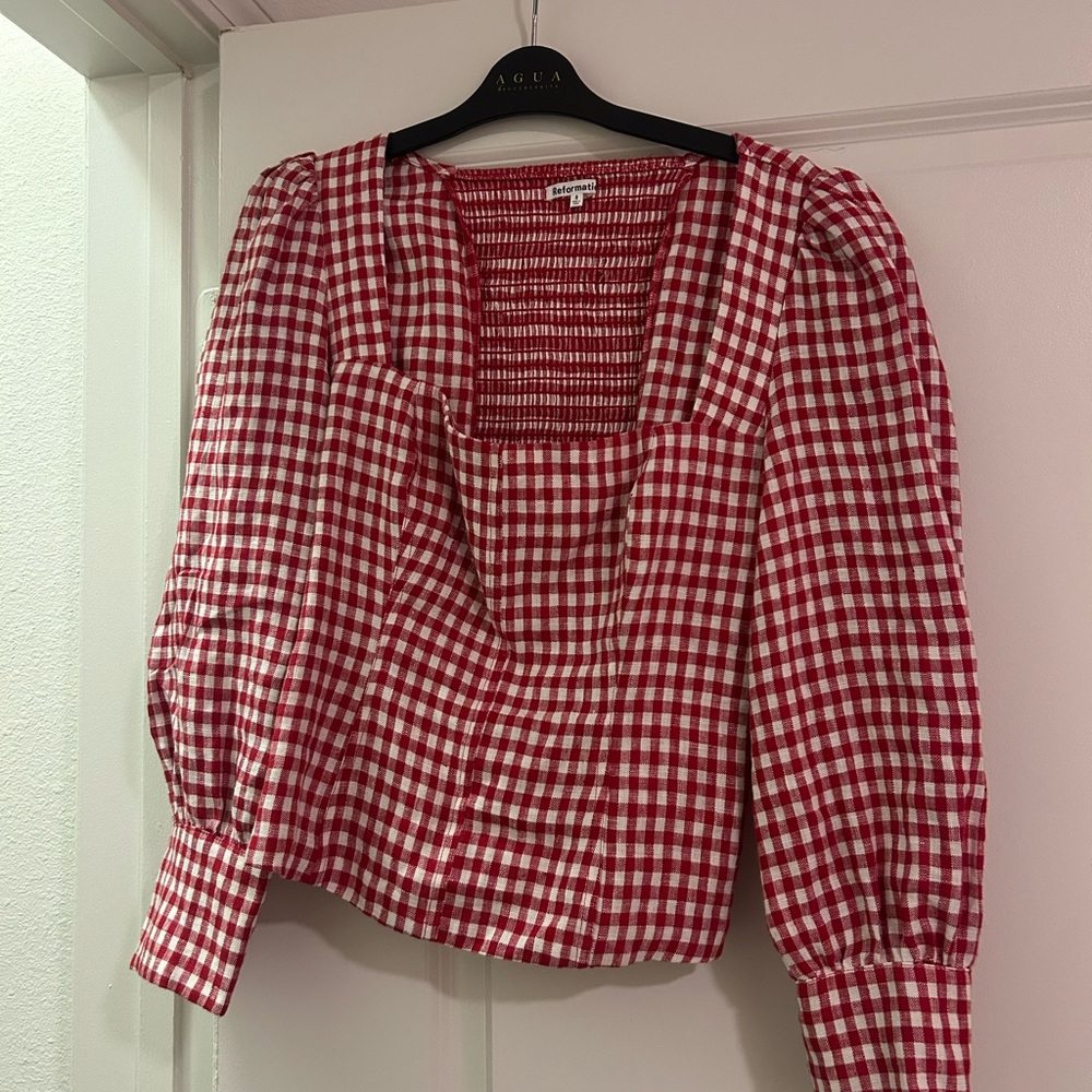 Reformation Silton Linen Top - Picture 2 of 4